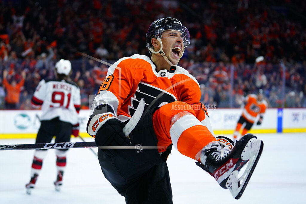 Flyers finally come out on top of Devils - Taipei Times