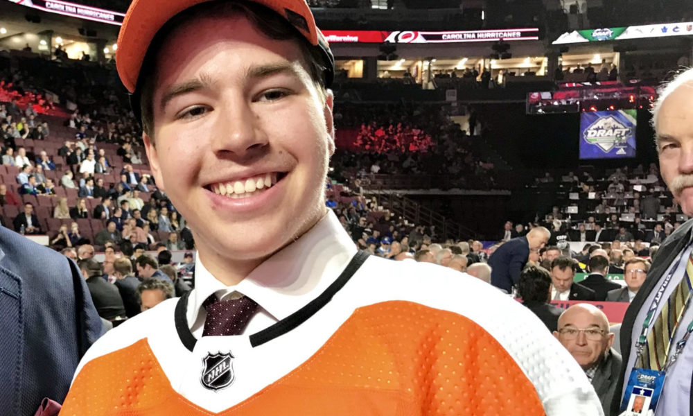 Bobby Brink, Philadelphia Flyers, lain Vigneault, Philadelphia Flyers, 2019 draft