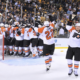 Flyers celebrate 2010 series win at Boston.