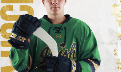 Cole Knuble (Photo from Notre Dame hockey Twitter.)