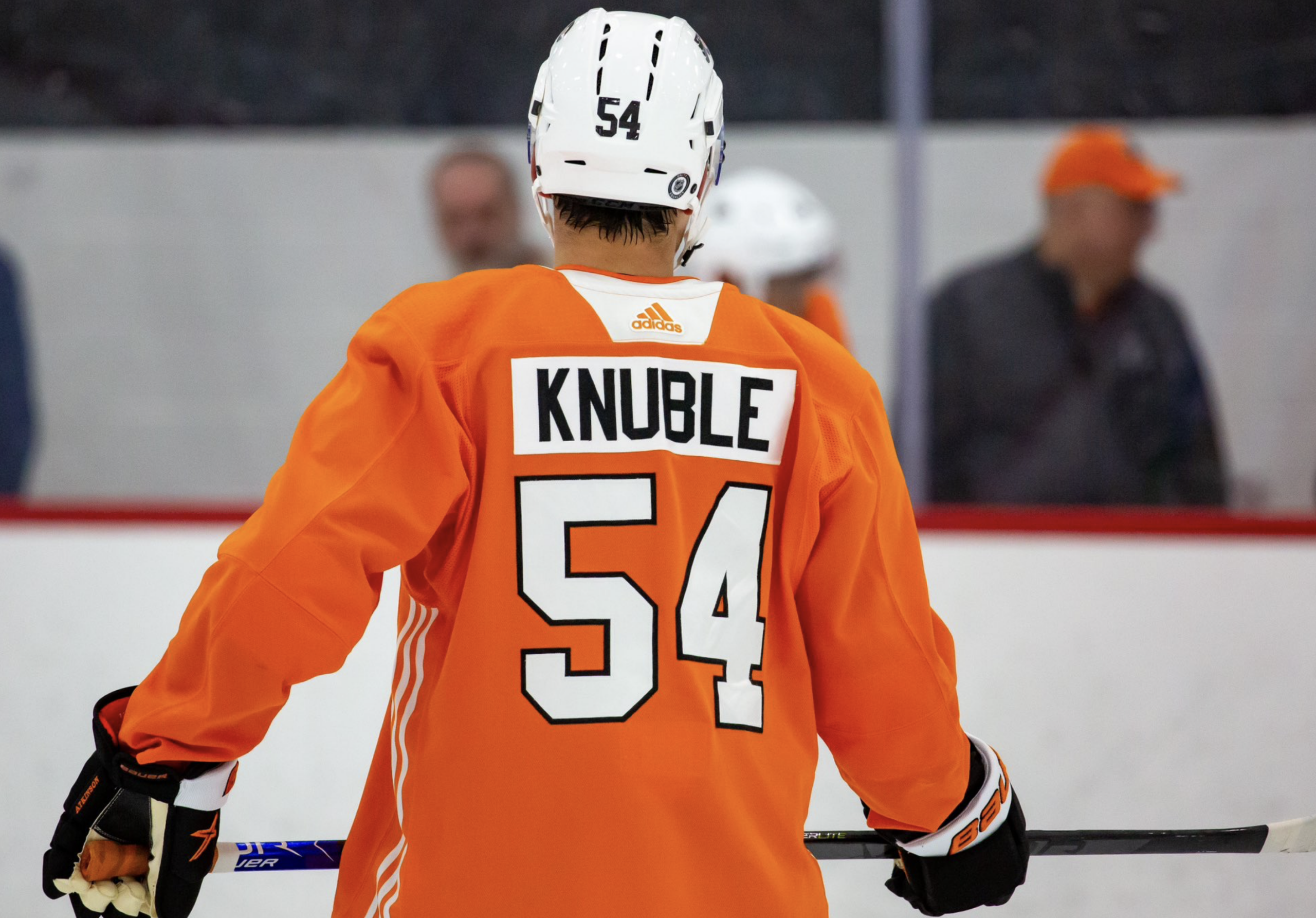Cole Knuble, at Flyers Development Camp (Photo from Flyers' Twitter feed)