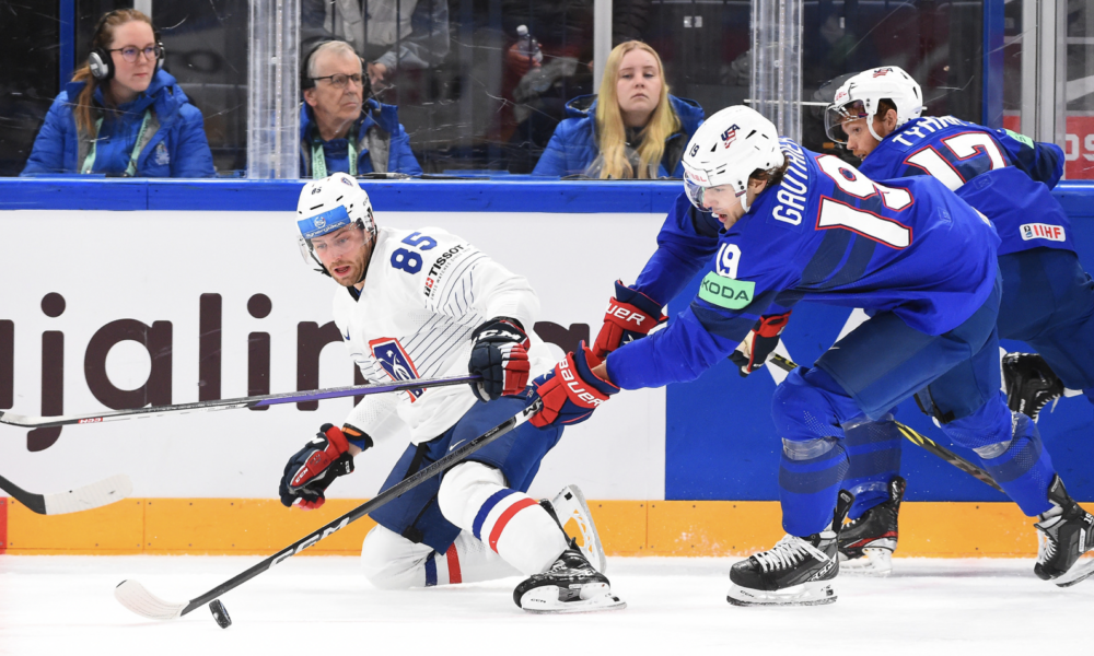 Cutter Gauthier at World Championship (Photo courtesy of IIFH).