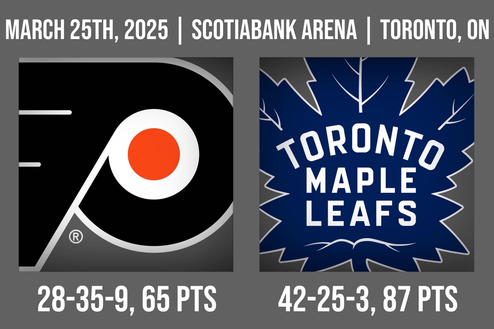 Flyers vs Tor 3:25